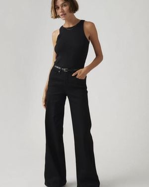 Levi's 318 Shaping Wide Leg Jeans - Blue
