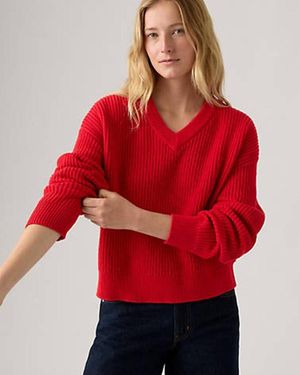 Levi's Reese Sweater Met V Hals - Rood