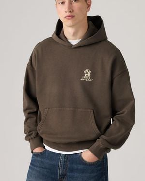 Levi's Two Horse Cropped Hoodie - Marrón