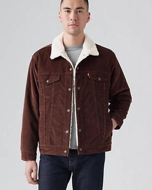 Levi's Corduroy Relaxed Fit Trucker Jacket - Brown