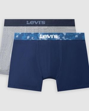 Levi's Motion Camo Boxer Brief 2 Pack - Azul
