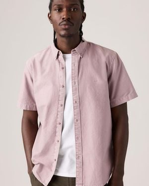 Levi's Short Sleeve Authentic Button Down Shirt - Pink