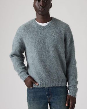 Levi's Maglia Miles Con Scollo A V - Grigio