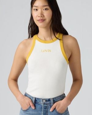 Levi's Graphic Essential Racer Tank Top - White