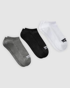Levi's Calcetines Bajos De Algodón Reciclado Con El Logo Batwing: Paquete De 3 - Gris