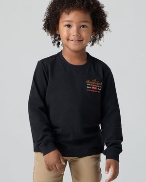 Levi's T Shirt Legendary A Maniche Lunghe Per Ragazzi - Nero