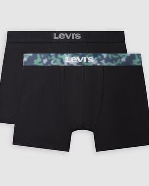 Levi's Motion Camo Boxer Brief 2 Pack - Negro