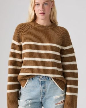 Levi's Frida Wool Crewneck Sweater - Marrone