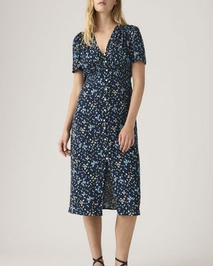 Levi's Paola Short Sleeve Midi Dress - Blue