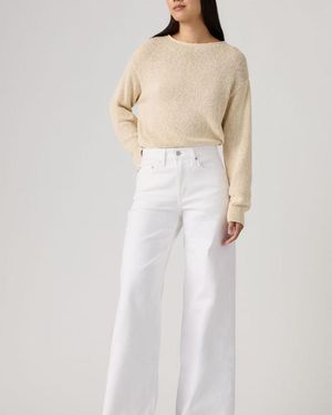 Levi's 728 High Rise Wide Leg Jeans - Natural