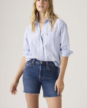 Levi's 501 Mid Thigh Lightweight Shorts - Blue