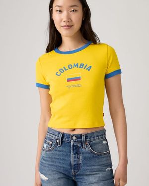 Levi's Colombia Ringer Tee - Amarillo