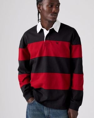 Levi's Pieced Union Rugby Shirt - Rosso