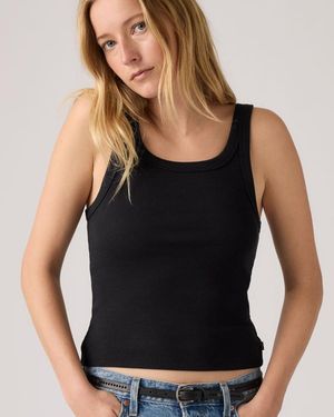 Levi's Essential Ribbed Tank Top - Black