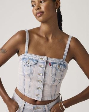 Levi's Denim Tube Lightweight Top - White