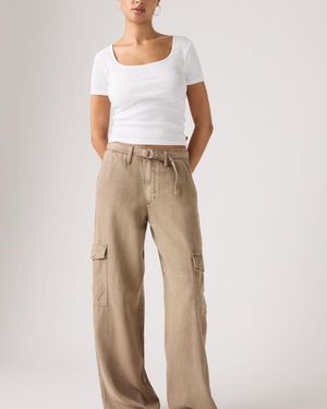 Levi's Cargo Baggy Dad Lightweight - Neutro