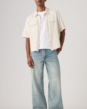 Levi's Twisted Baggy Wide Leg Jeans - Blue