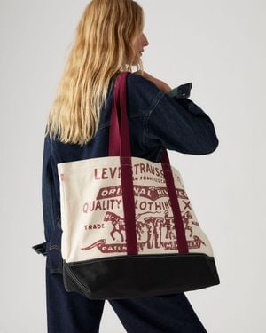 Levi's Two horse xl tote bag - Nero