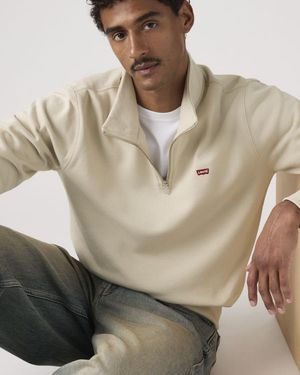 Levi's Housemark Quarter Zip Pullover - Natural