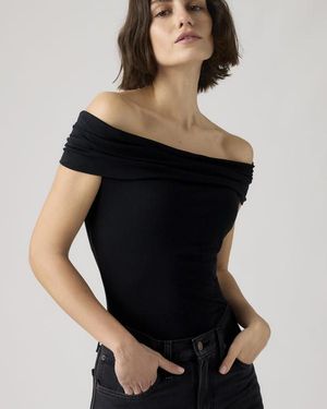 Levi's Tori Twisted Knit Top - Black