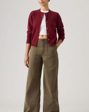 Levi's Cinch Wide Leg Fatigue Trousers - Red