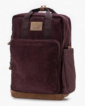 Levi's L Pack Large Corduroy Backpack - Red