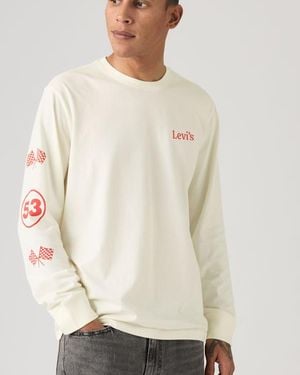Levi's Relaxed Long Sleeve Graphic Tee - White