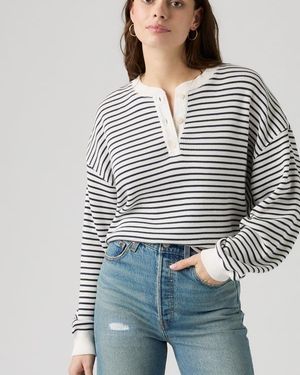 Levi's Dry Goods Relaxed Long Sleeve Henley - Grigio