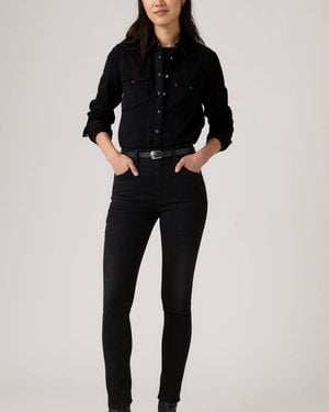 Levi's Jeans Skinny 721 De Tiro Alto - Negro