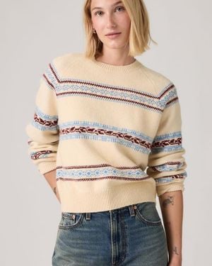 Levi's Jolie Fairisle Crewneck Sweater - Natur