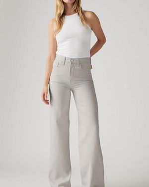 Levi's Ribcage Wide Leg Jeans - White
