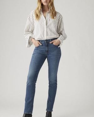 Levi's Jeans Rectos De Talle Alto 724 - Azul