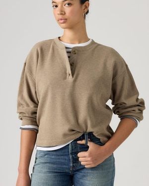 Levi's Dry Goods Relaxed Long Sleeve Henley - Natural
