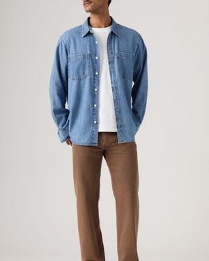 Levi's 555 Relaxed Straight Lightweight Linen+ Denim Jeans - Grey