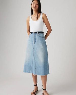 Levi's High Rise Bauch Weg Rock Mit A Linie - Schwarz