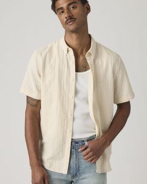 Levi's Short Sleeve Authentic Button Down Shirt - Natural