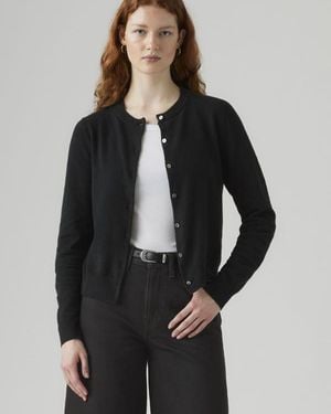 Levi's Superweicher Cardigan Mit Rundhalsausschnitt - Schwarz