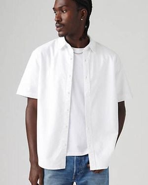 Levi's Short Sleeve Authentic Button Down Shirt - White