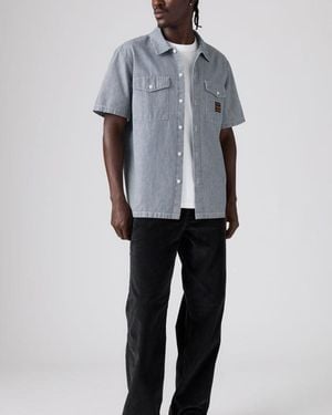 Levi's 568 Loose Straight Corduroy Carpenter Trousers - Grey
