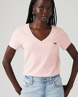 Levi's T Shirt Con Scollo A V Perfect - Multicolore