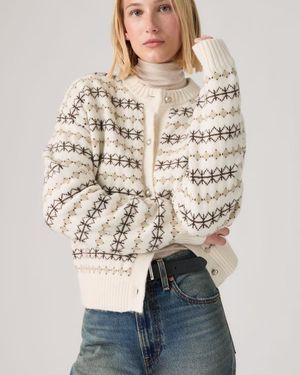 Levi's Charlotte Crewneck Cardigan - Natural