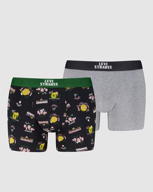 Levi's Fruit Boxer Brief 2 Pack - Nero