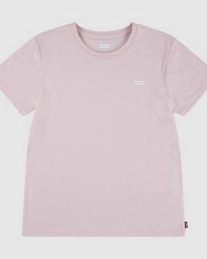 Levi's T Shirt Hit Con Logo Batwing Sul Petto Per Ragazzi - Rosa