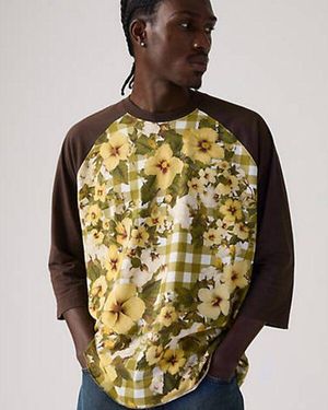 Levi's T Shirt Baseball X Denim Tears - Metallizzato