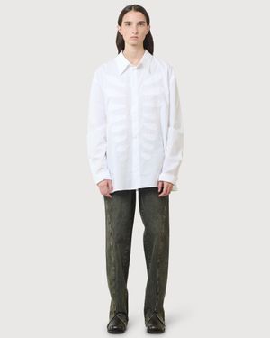 AVAVAV Sam Caging Embroidery Shirt - White