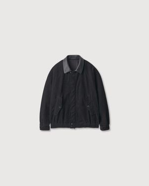 Ssstein Vintage Corduroy Zip Jacket - Blue
