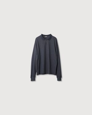 Reformed Old Long Sleeve Polo - Blue