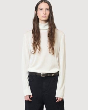 Rohe Fine-Knit Wool Cashmere Turtleneck - White