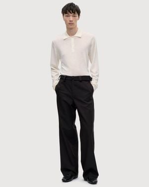 BERNER KUHL Belt Trouser Ottoman - White