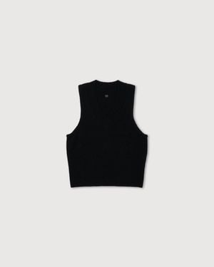 TAIGA TAKAHASHI Lot.520 Varsity Letterman Vest - Black
